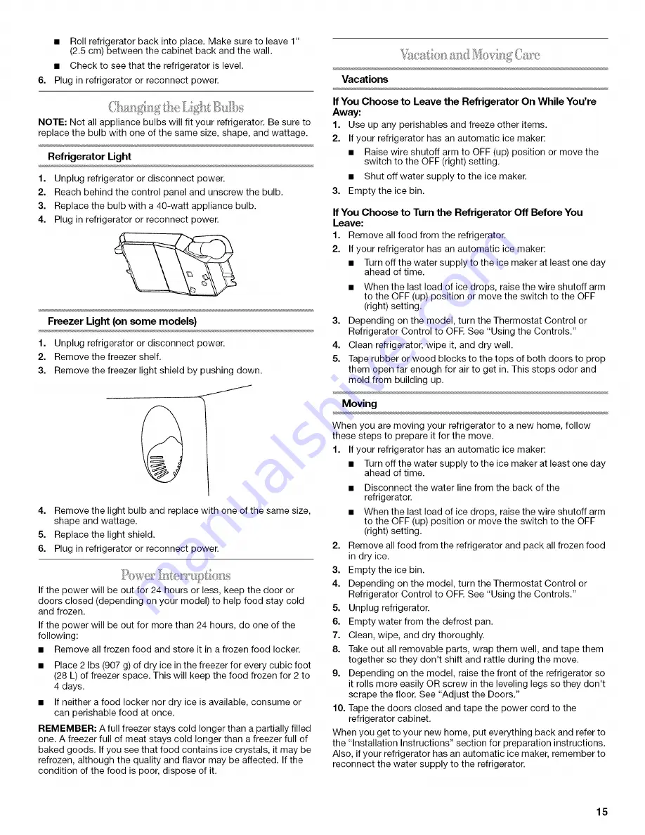 Inglis 2263433 Use & Care Manual Download Page 15