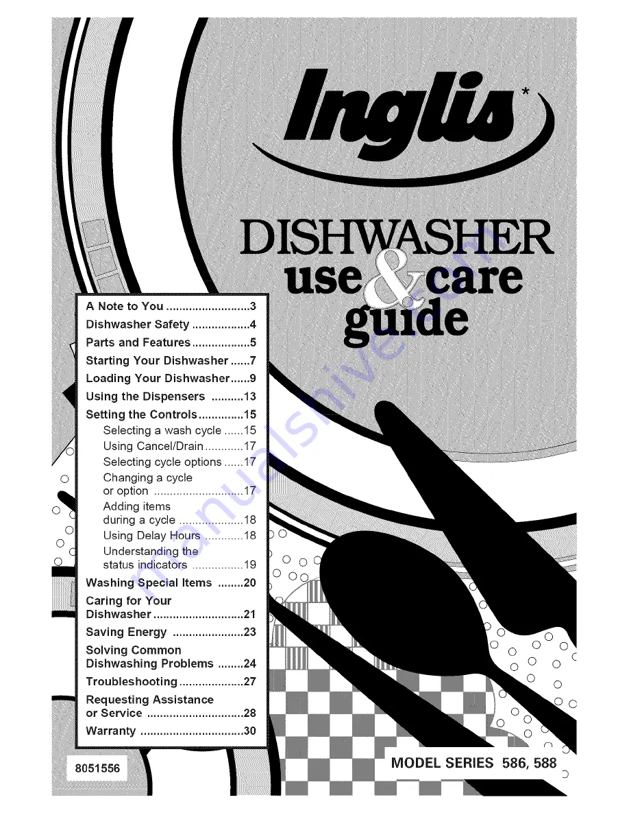 Inglis 586 Series Use & Care Manual Download Page 1