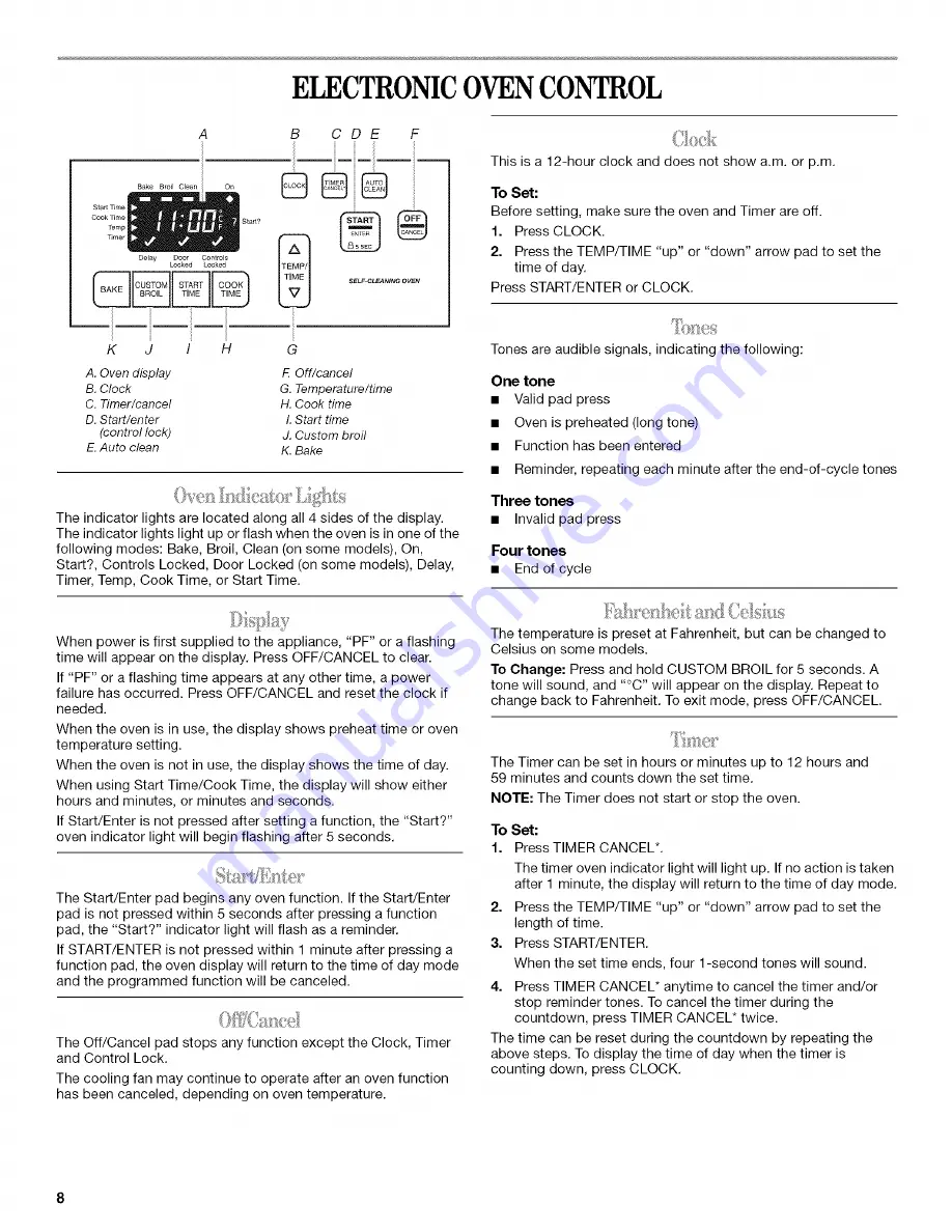 Inglis 9761809 Use & Care Manual Download Page 8