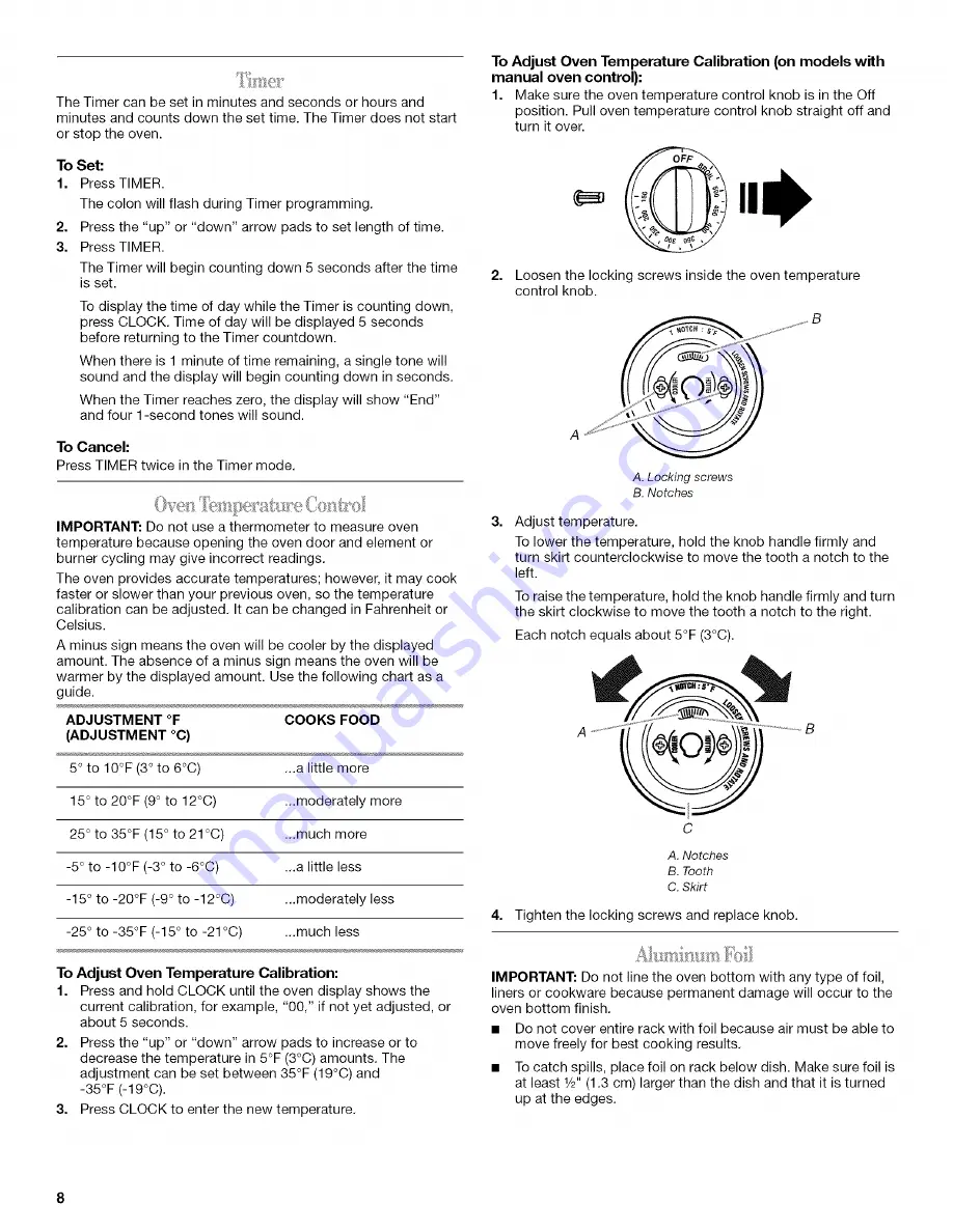 Inglis IEP314RQ2 Use & Care Manual Download Page 8