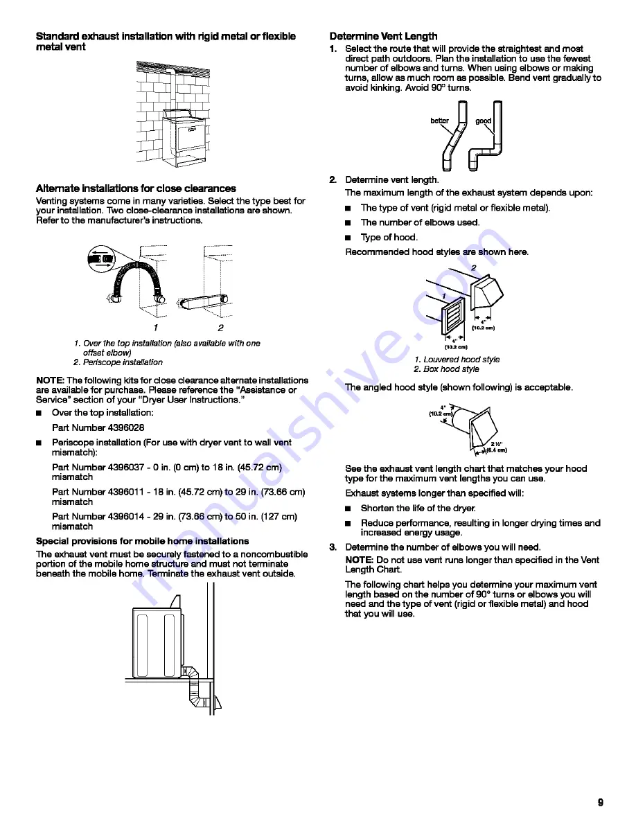 Inglis IES5000RQ0 Installation Instructions Manual Download Page 9