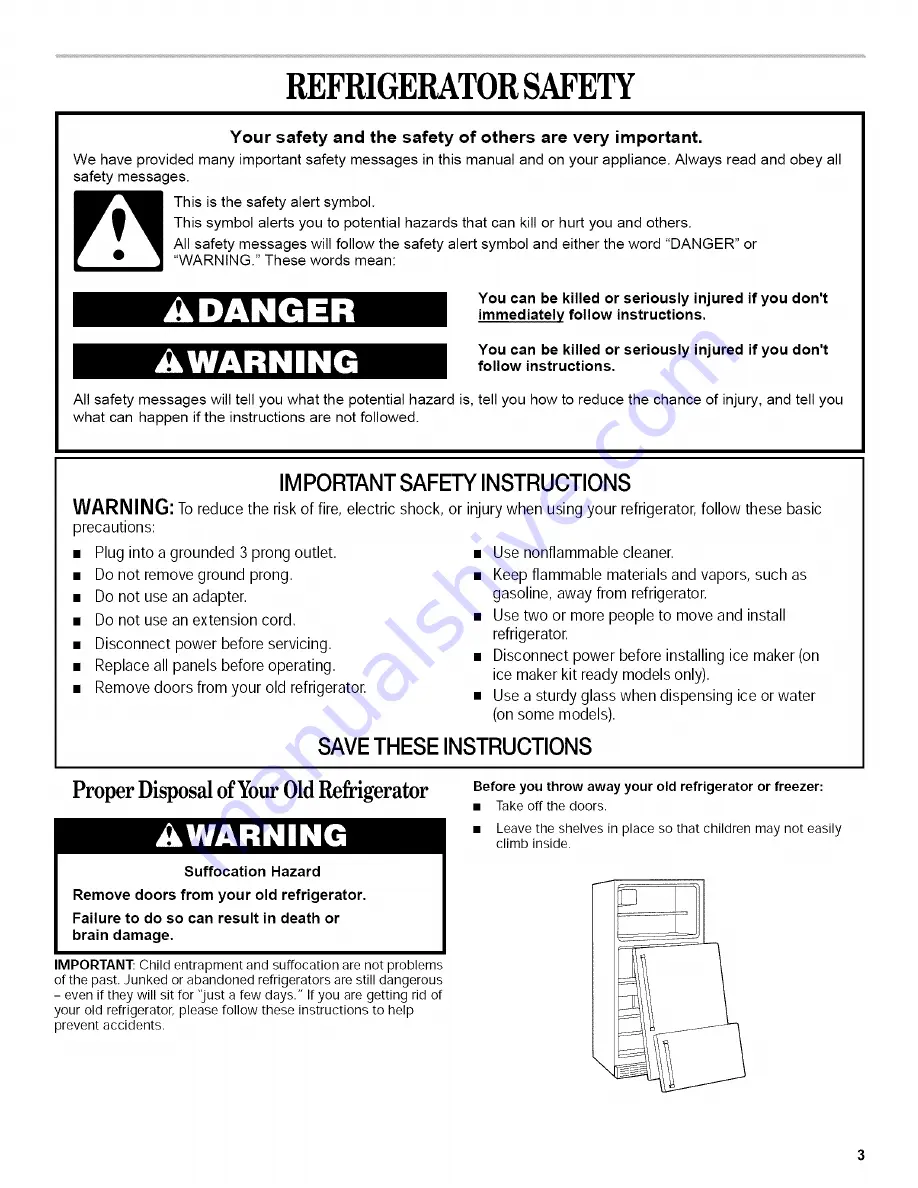 Inglis IJT181300 Use & Care Manual Download Page 3