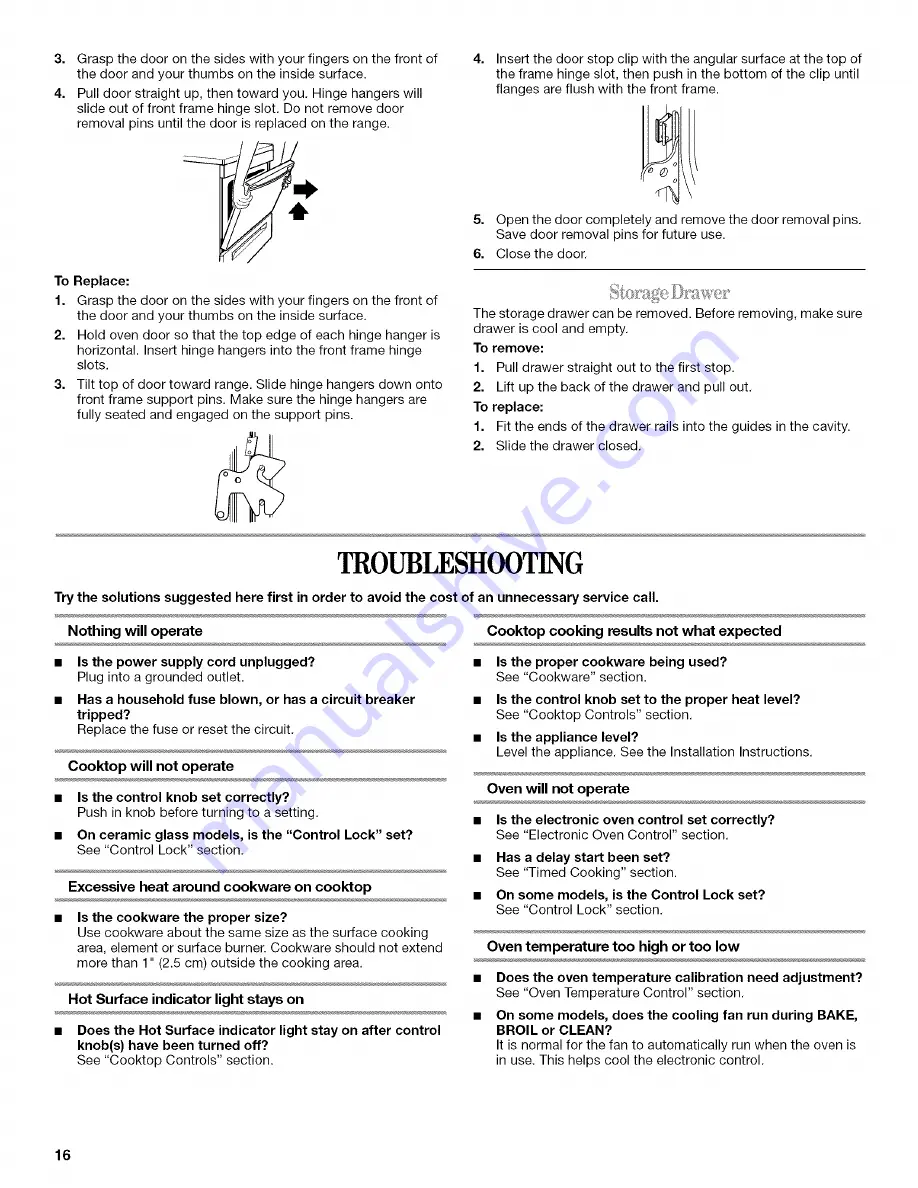 Inglis IME31300 Use & Care Manual Download Page 16