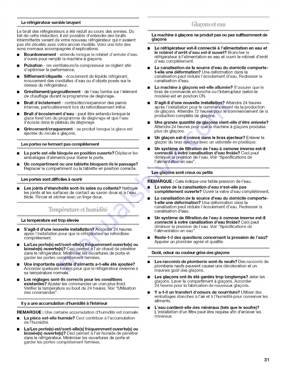 Inglis IT21AMXRQ00 Use & Care Manual Download Page 31