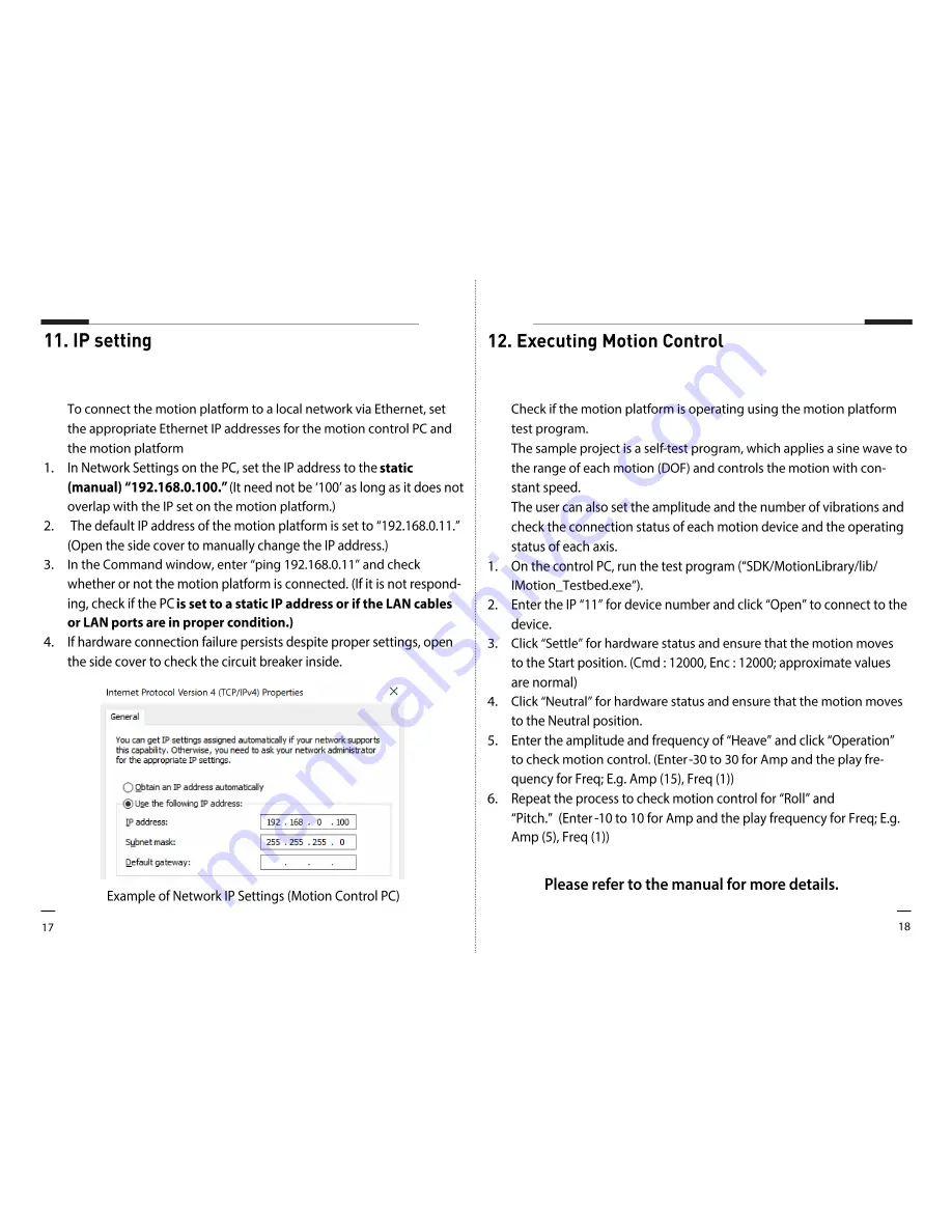 Innosimulation IMP3 Series Quick Install Manual Download Page 9