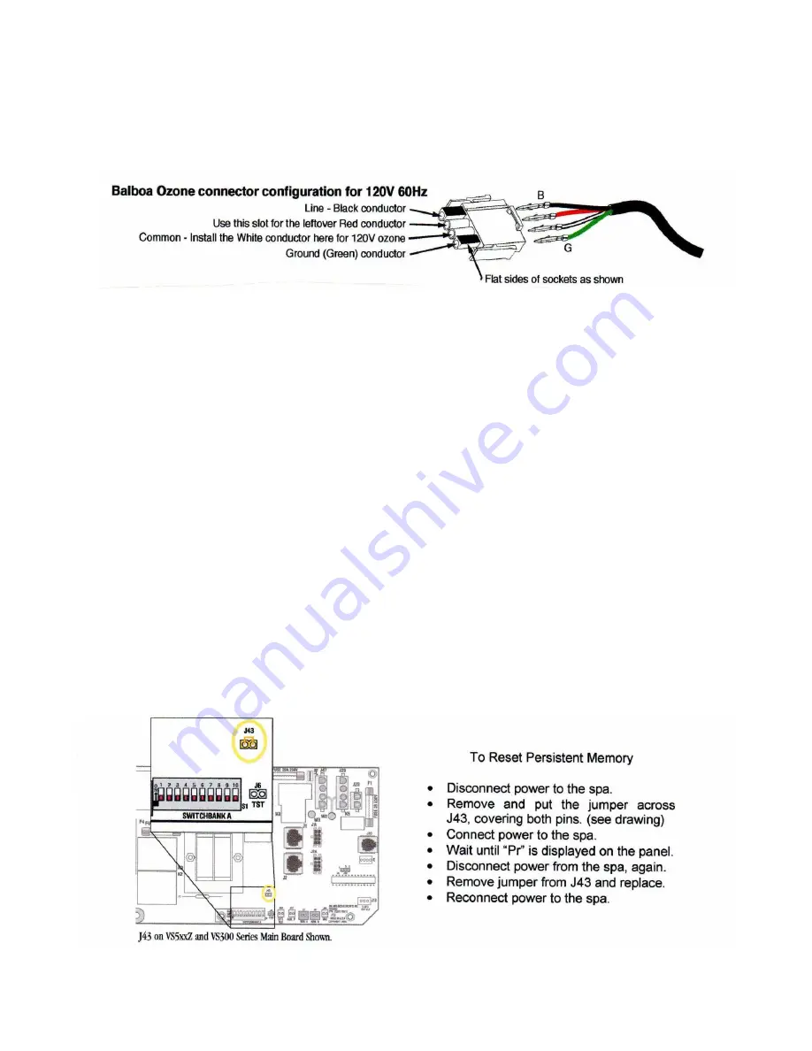 InnovaSpa Urbania Standard 110 Owner'S Manual Download Page 9