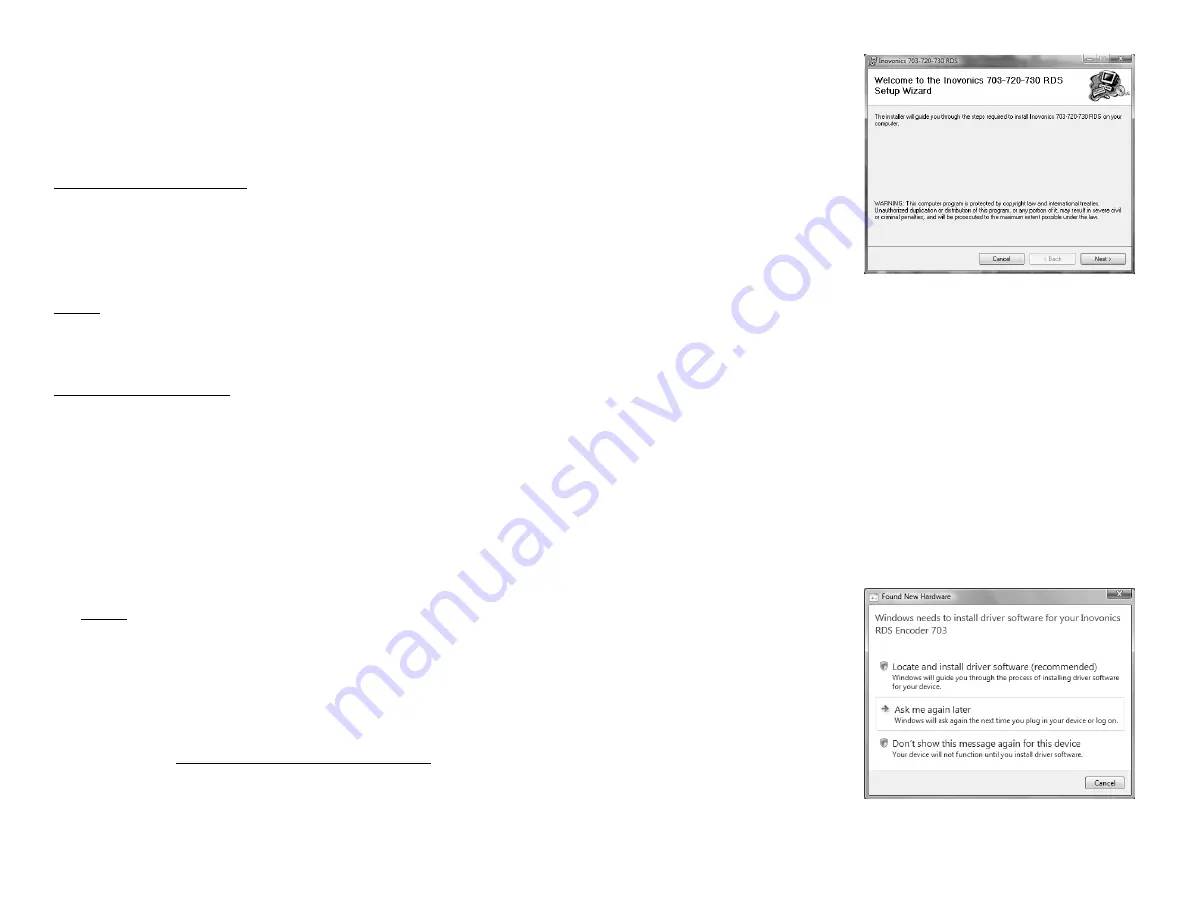 Inovonics INOmini 703 Operating And Maintenance Instruction Manual Download Page 8