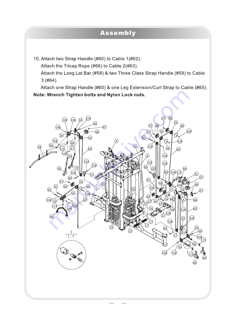 Insight Gym CABLE JUNGLE DA023 Скачать руководство пользователя страница 17