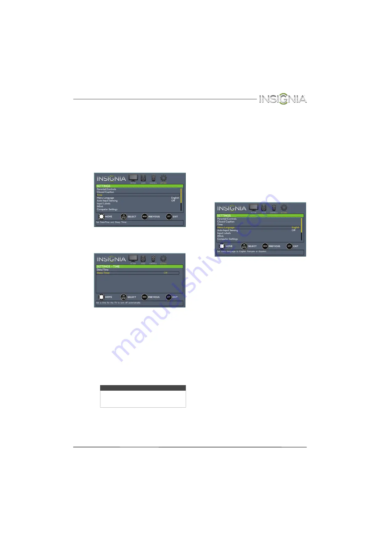 Insignia NS-46L400NA14 (Spanish) Guías Del Usuario Manual Download Page 63