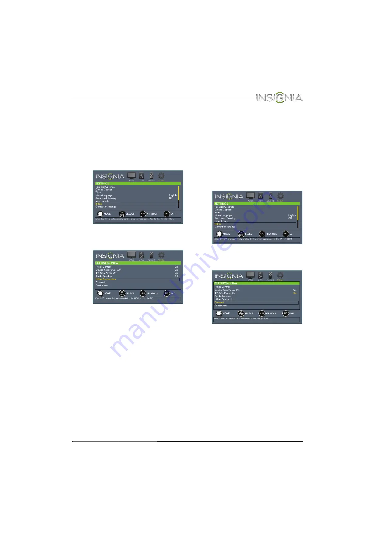 Insignia NS-46L400NA14 (Spanish) Guías Del Usuario Manual Download Page 67