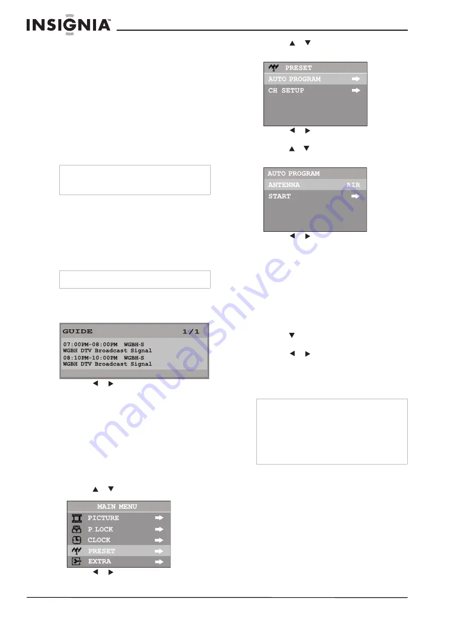 Insignia NS-F27TV User Manual Download Page 52