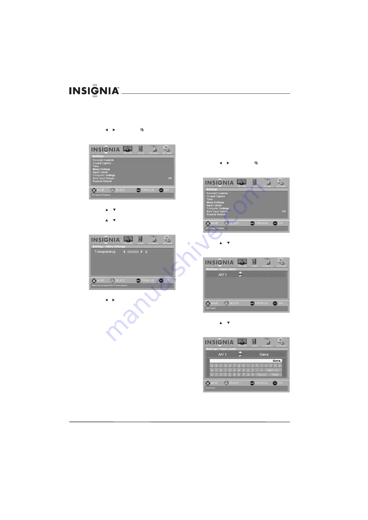 Insignia NS-L42Q120-10A (Spanish) Guía Del Usuario Download Page 44