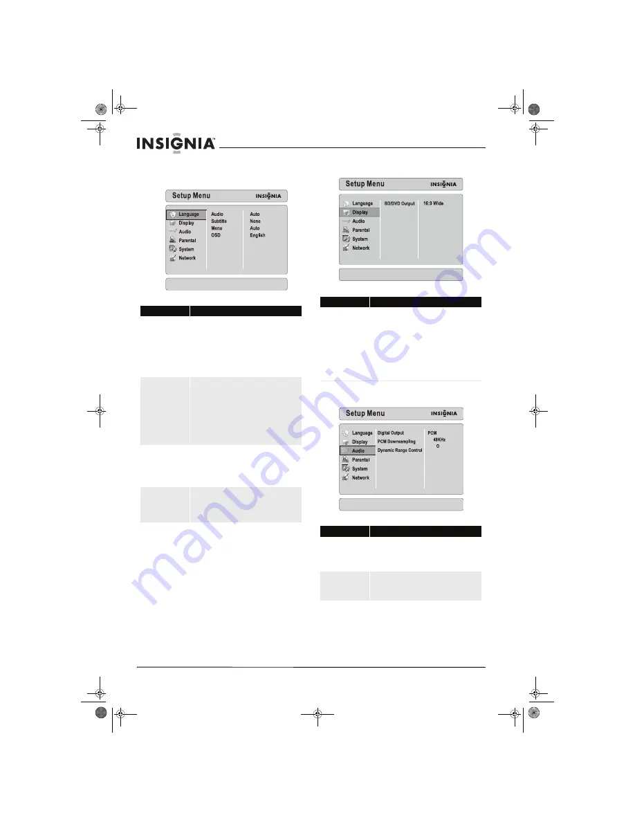 Insignia NS-LBD32X-10A (French) Manual De L'Utilisateur Download Page 60