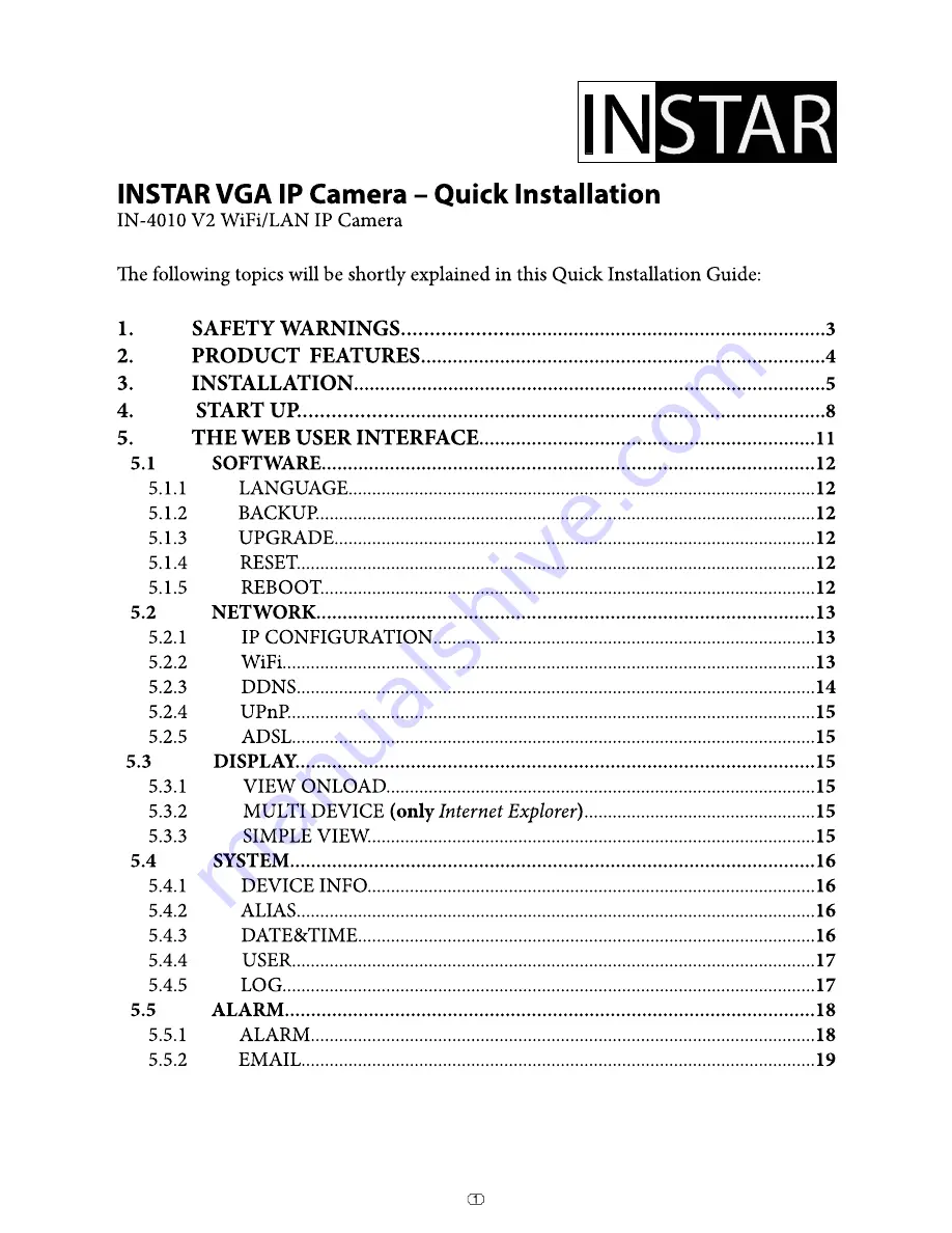 Instar IN-4010 v2 Скачать руководство пользователя страница 3