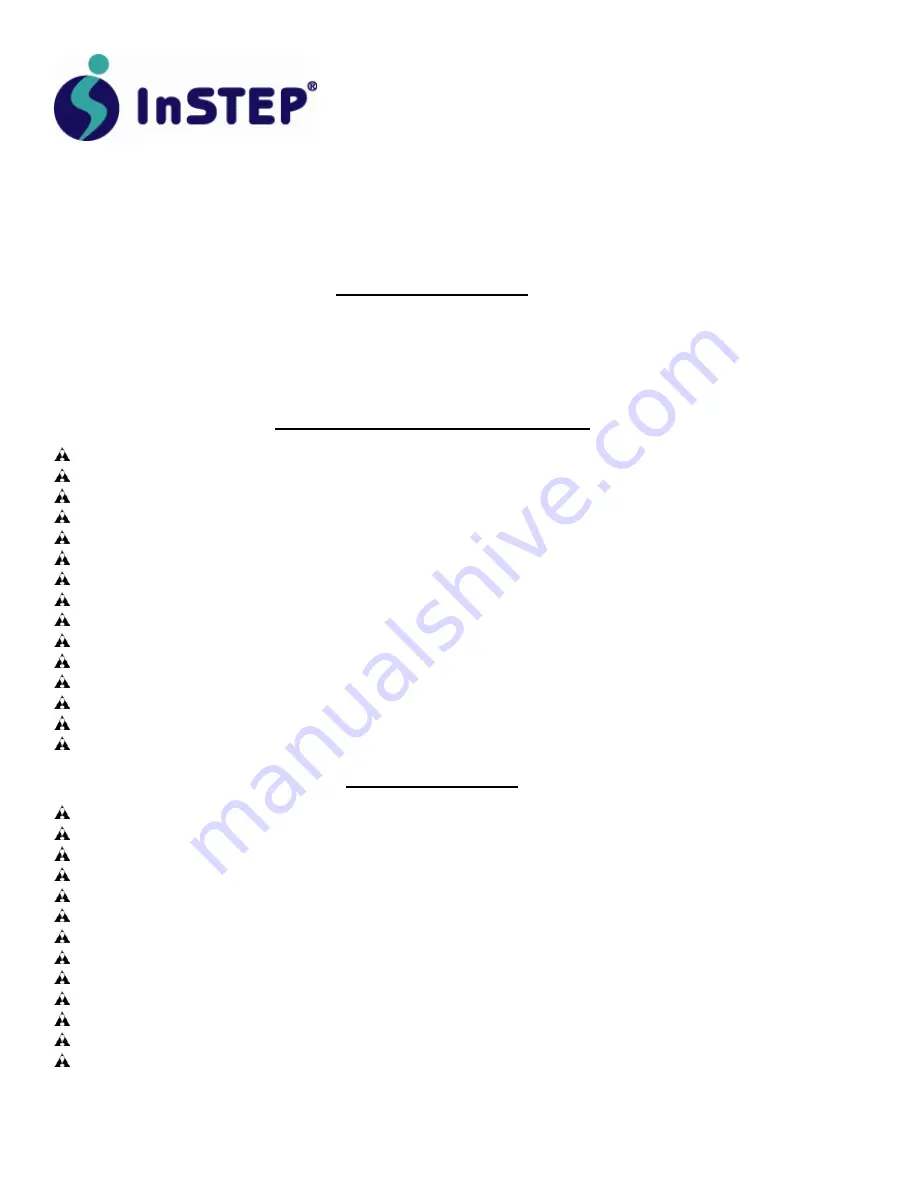 InStep QE100A Owner'S Manual Download Page 1