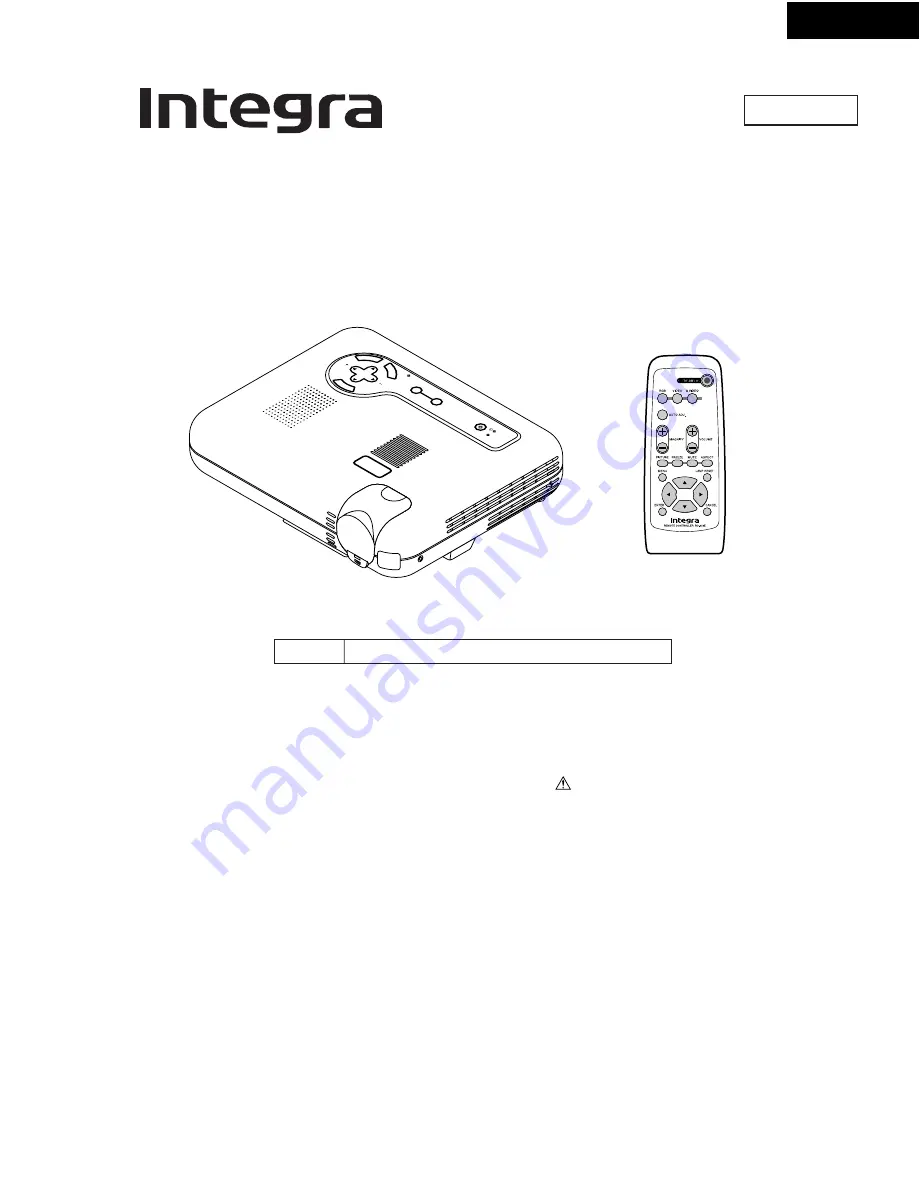 Integra DLV-100 Service Manual Download Page 1