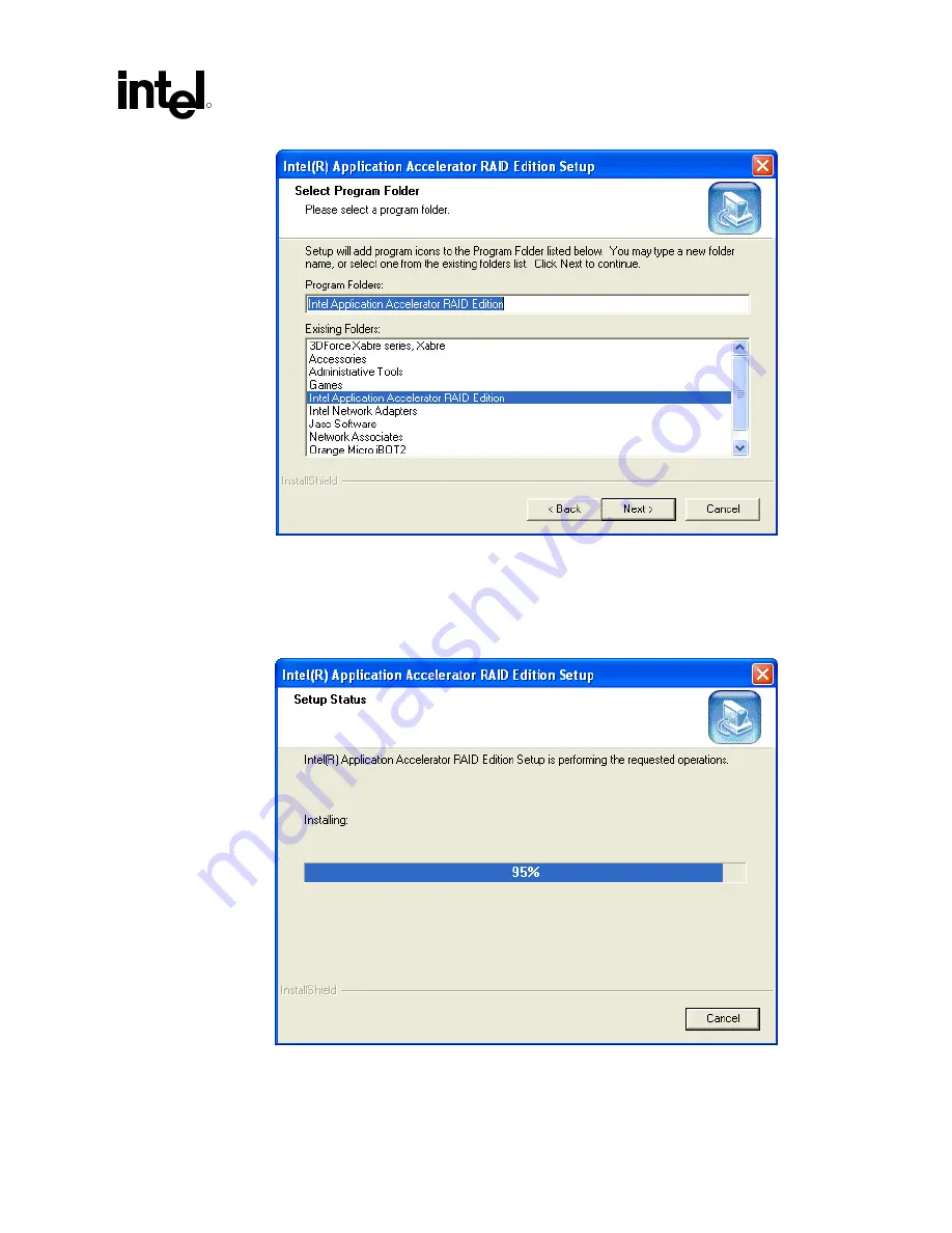 Intel Application Accelerator RAID Edition User Manual Download Page 45