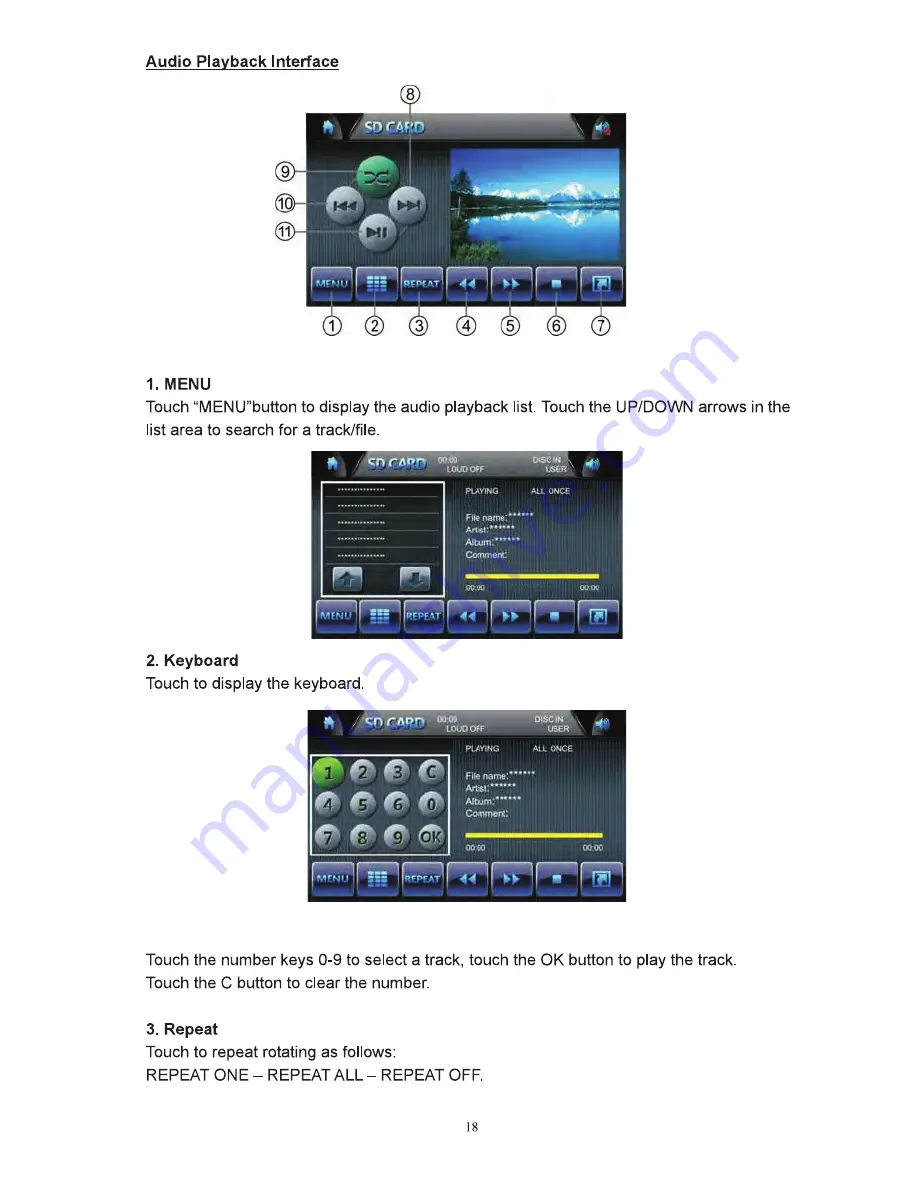 Inteq Car multimedia system Owner'S Manual Download Page 18