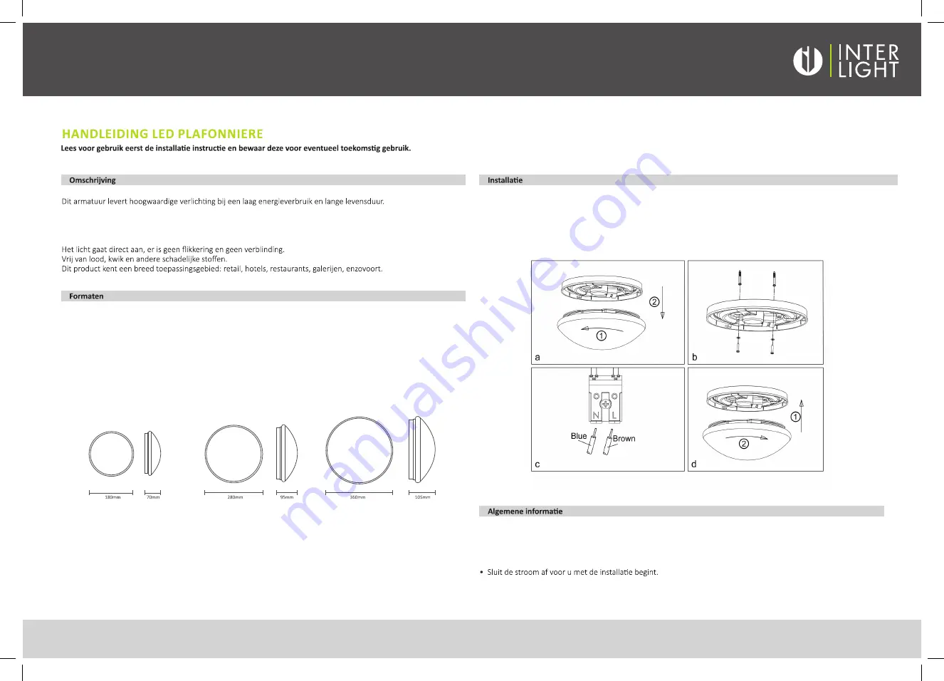 INTER LIGHT IL-CLS Manual Download Page 2