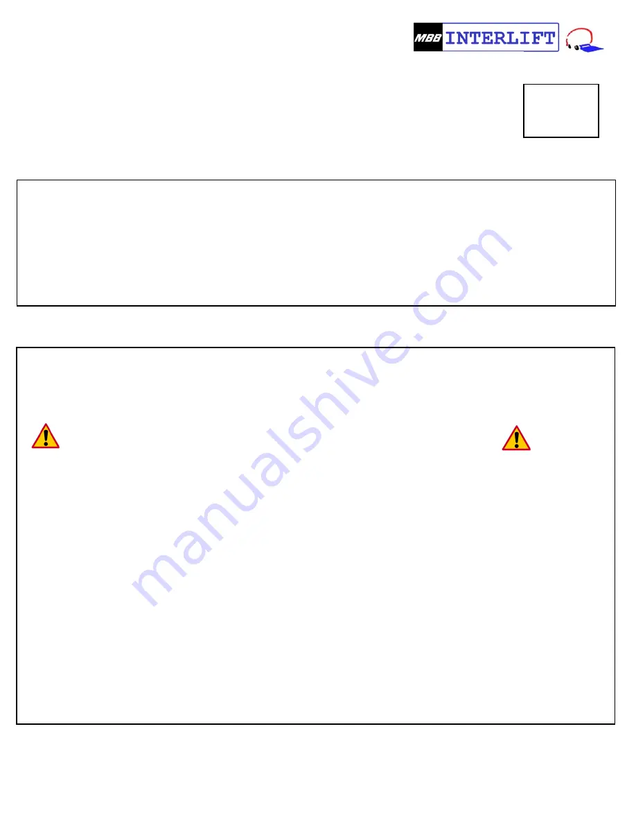 Interlift ILR Series Troubleshooting Manual Download Page 4