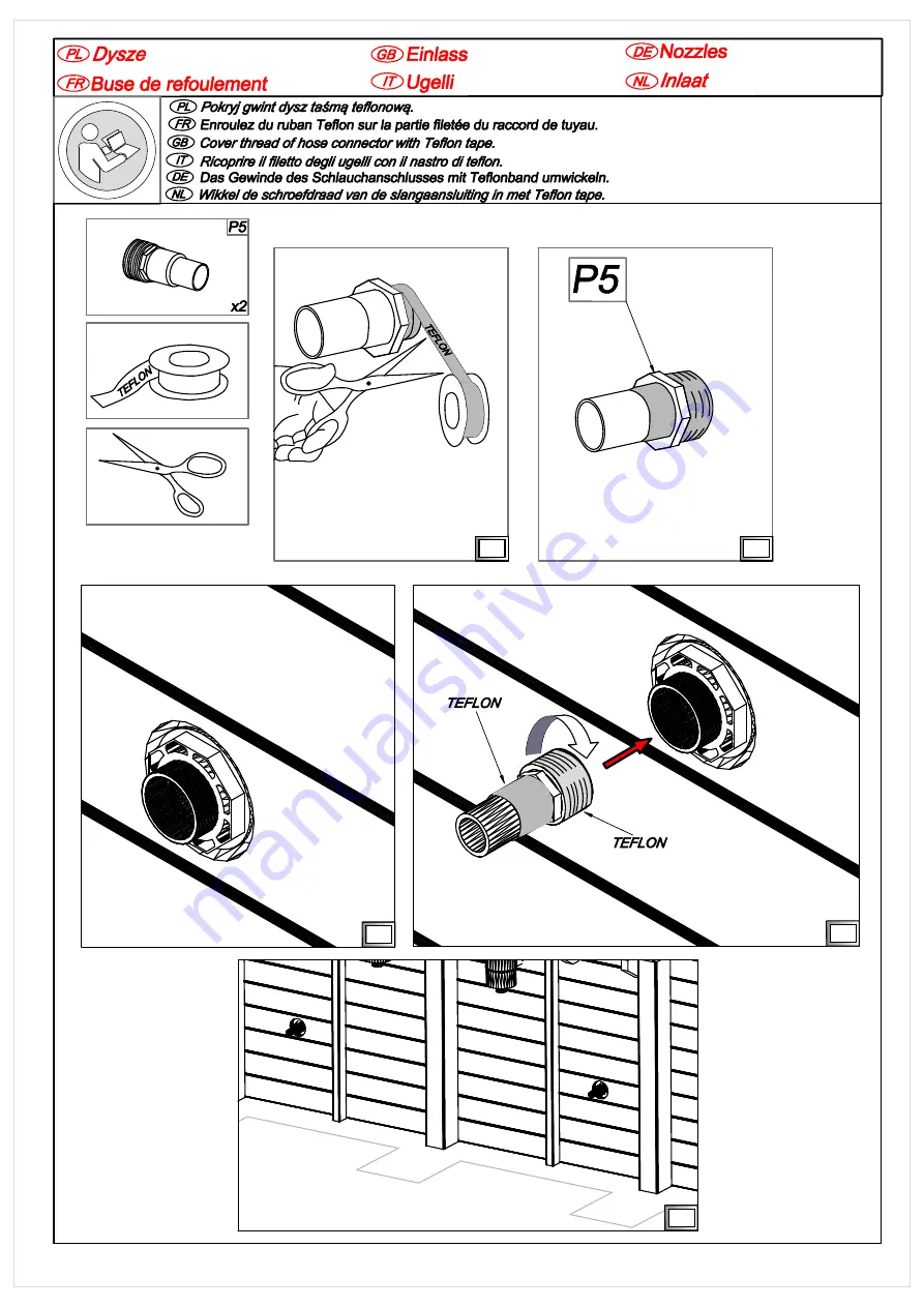 Interline BALI 7,90 x 4,00 m Assembly Instructions Manual Download Page 43