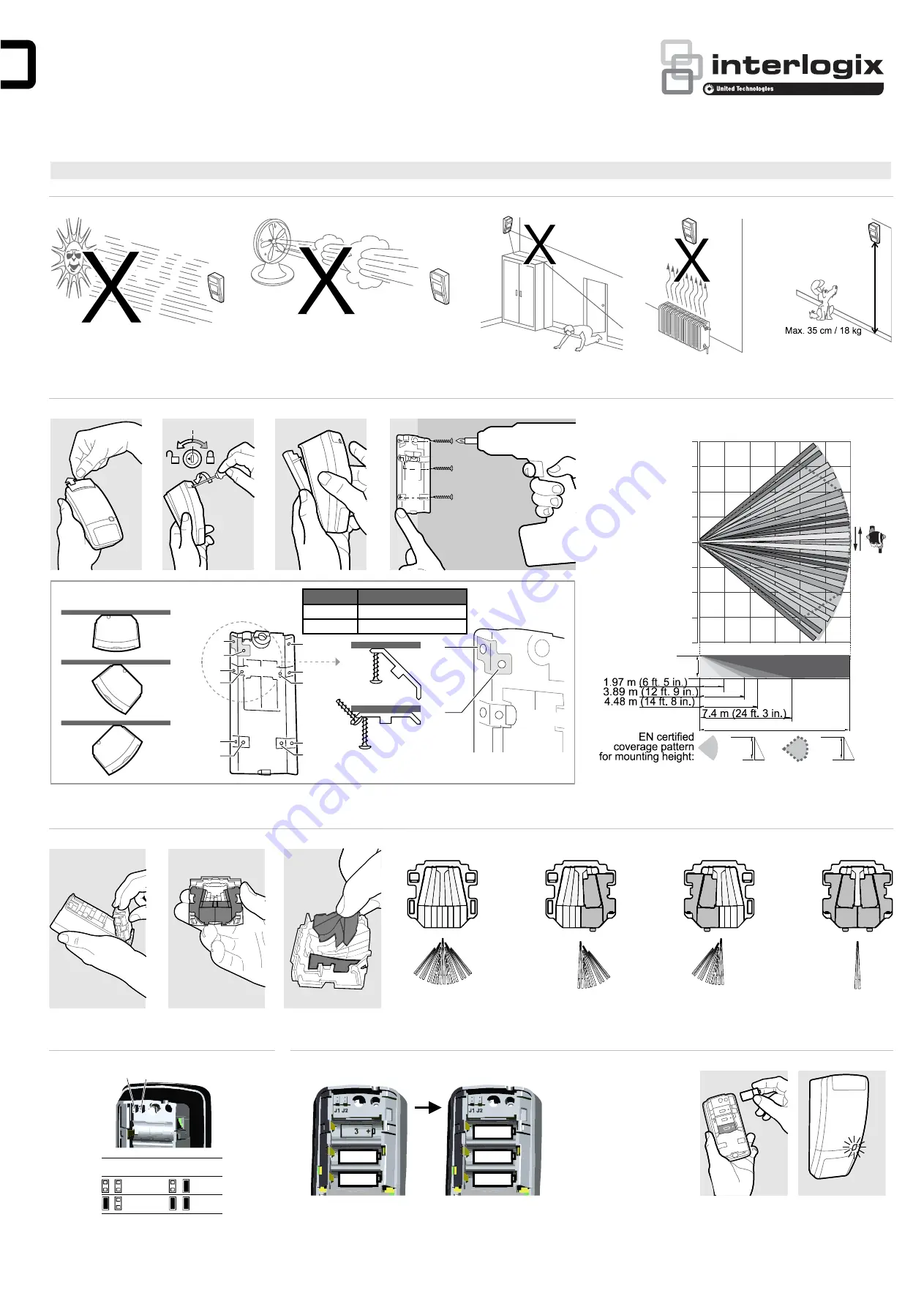 Interlogix RF-DD1012PI-K4 Installation Sheet Download Page 1