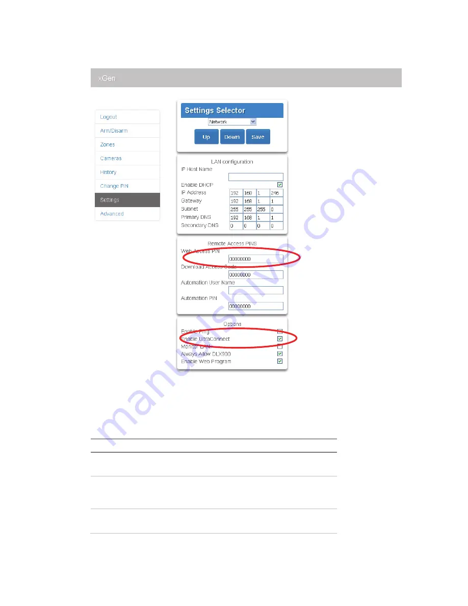 Interlogix xgen Installation & Programming Manual Download Page 39