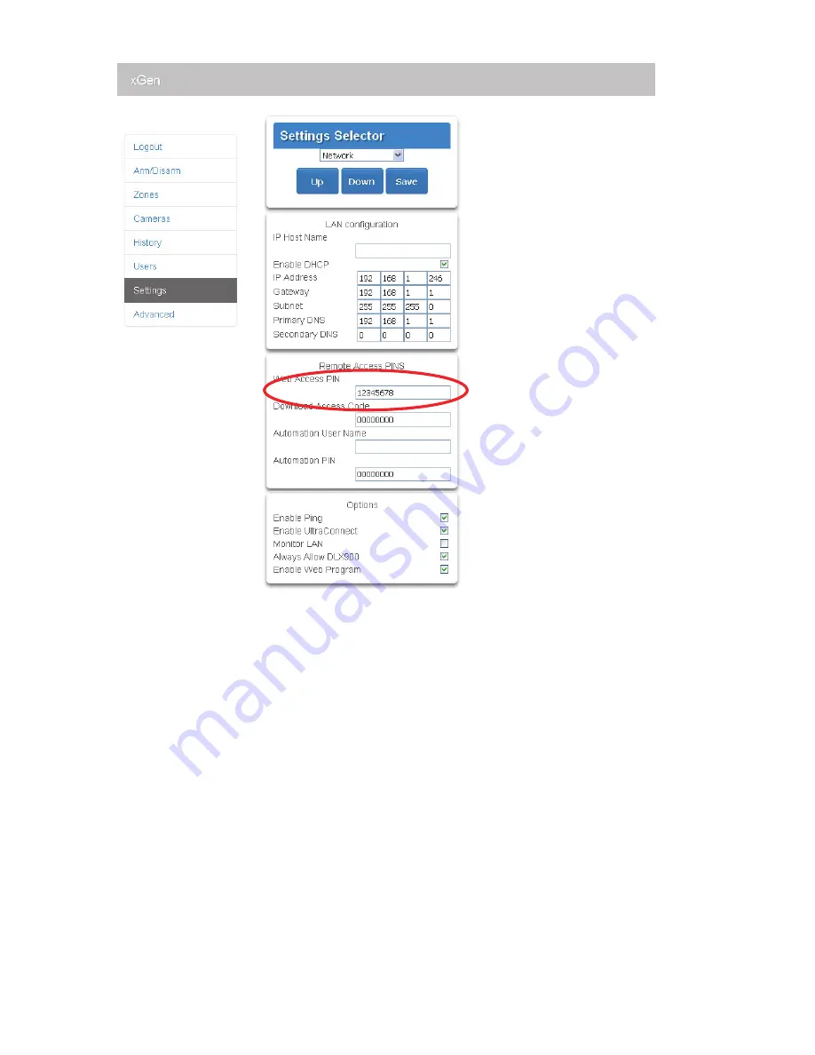 Interlogix xgen Installation & Programming Manual Download Page 46