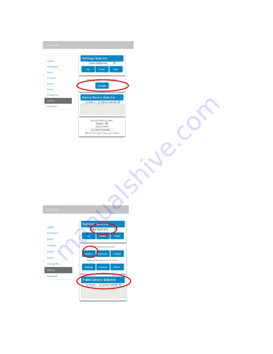 Interlogix ZEROWIRE ZW-6404 Installation Manual Download Page 87