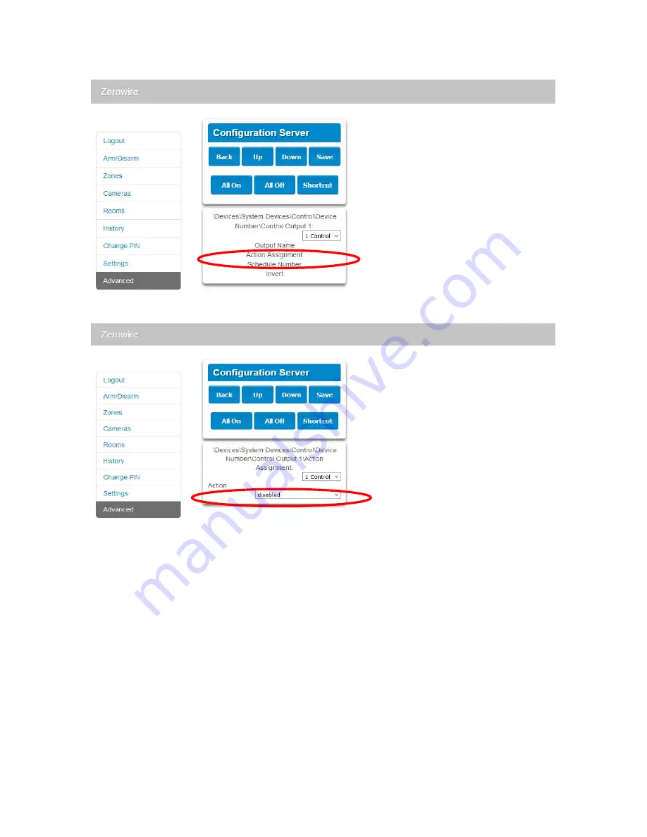 Interlogix ZEROWIRE ZW-6404 Installation Manual Download Page 96