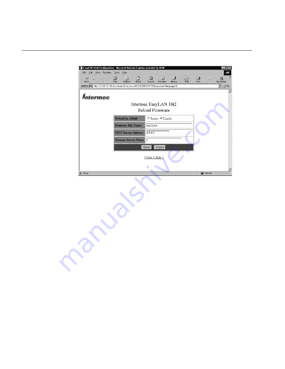 Intermec EasyLAN 10I2 User Manual Download Page 58