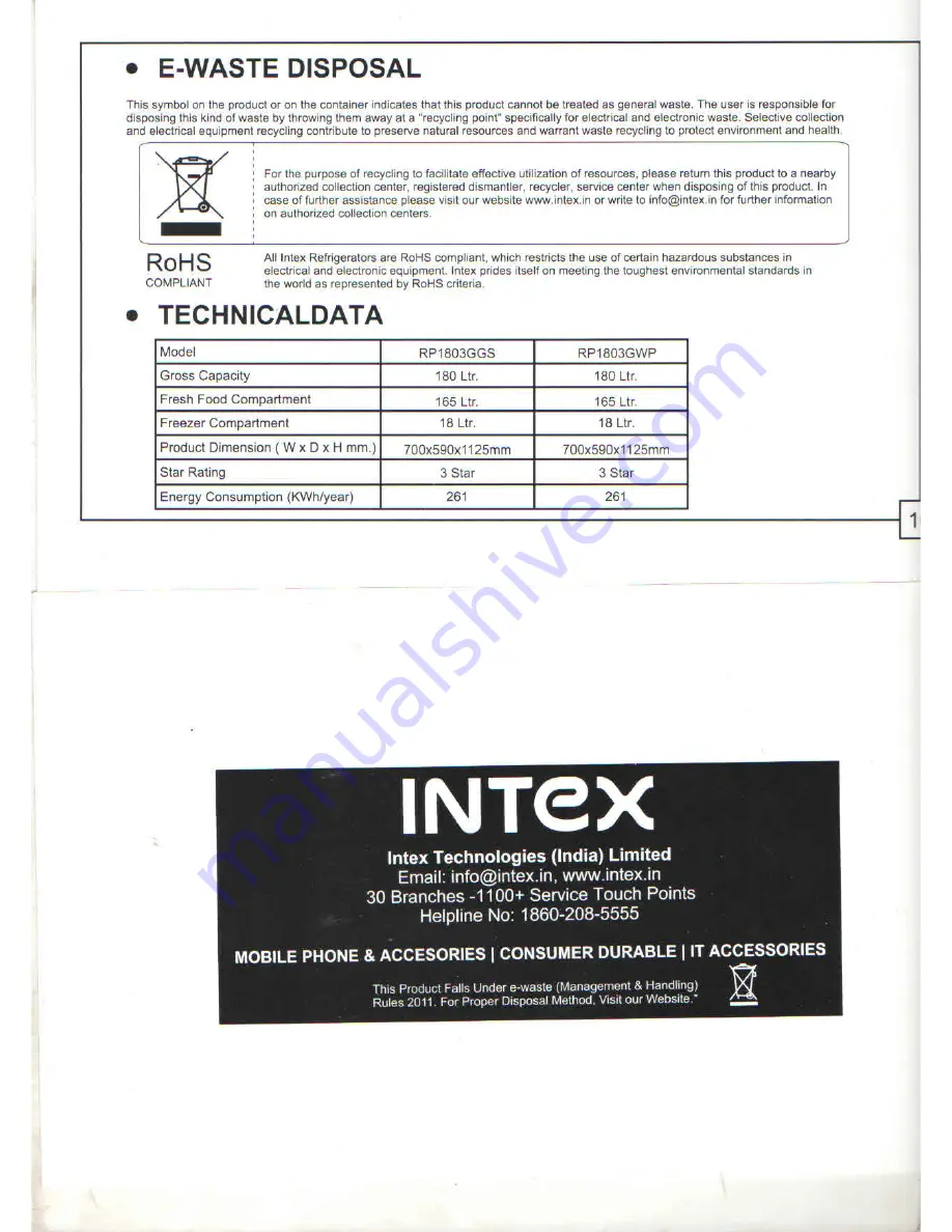 Intex Frolic LED 5001 FHD SMT User Manual Download Page 7