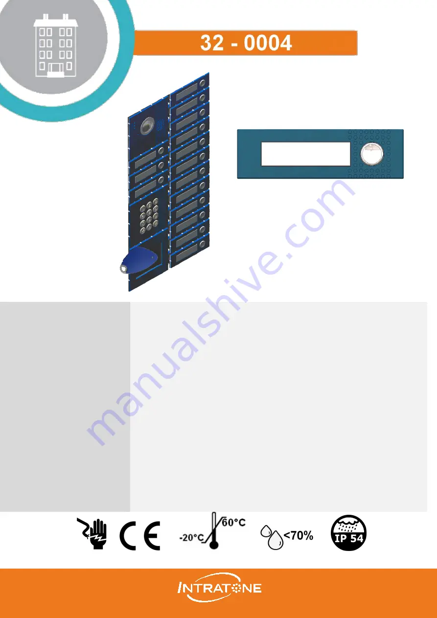 Intratone 32-004 Installation Instructions Manual Download Page 1