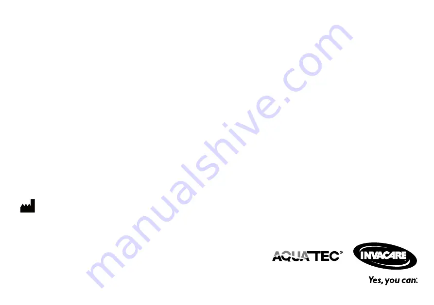 Invacare Aquatec F User Manual Download Page 88