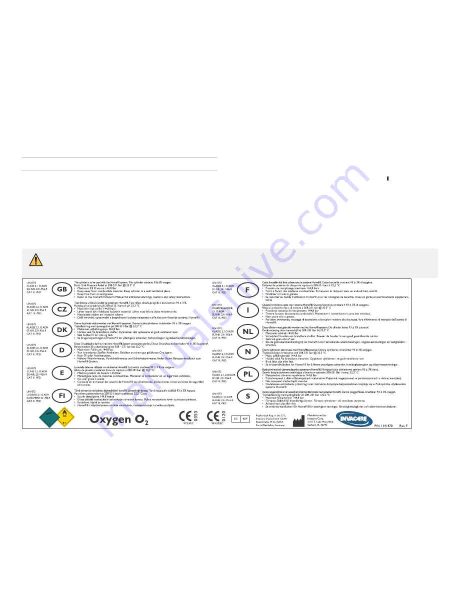 Invacare IOH200AW Скачать руководство пользователя страница 16