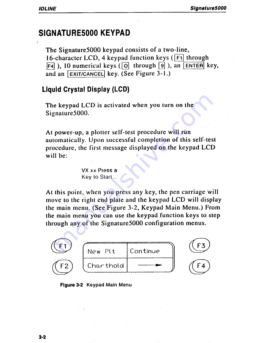 Ioline Signature5000 Operating Manual Download Page 41