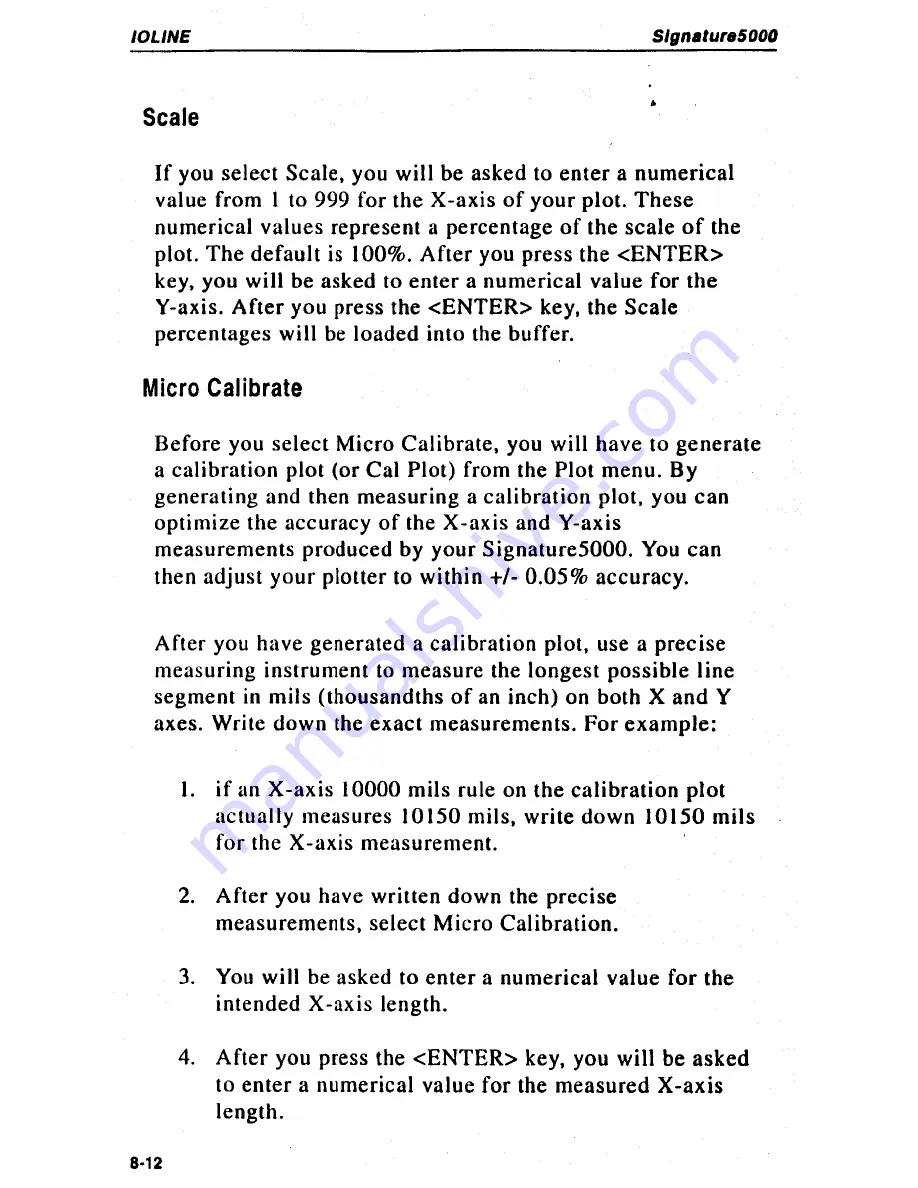 Ioline Signature5000 Operating Manual Download Page 140