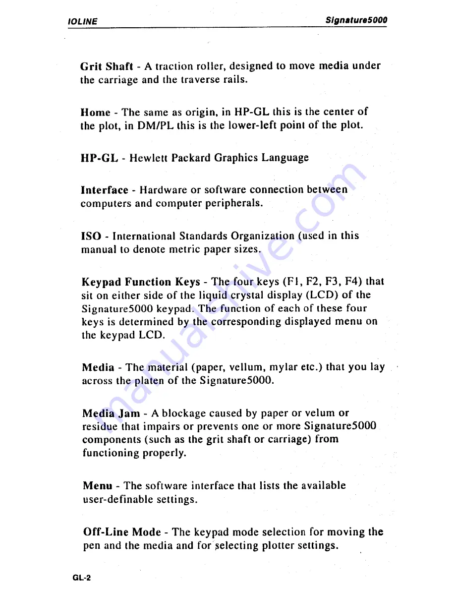 Ioline Signature5000 Operating Manual Download Page 246