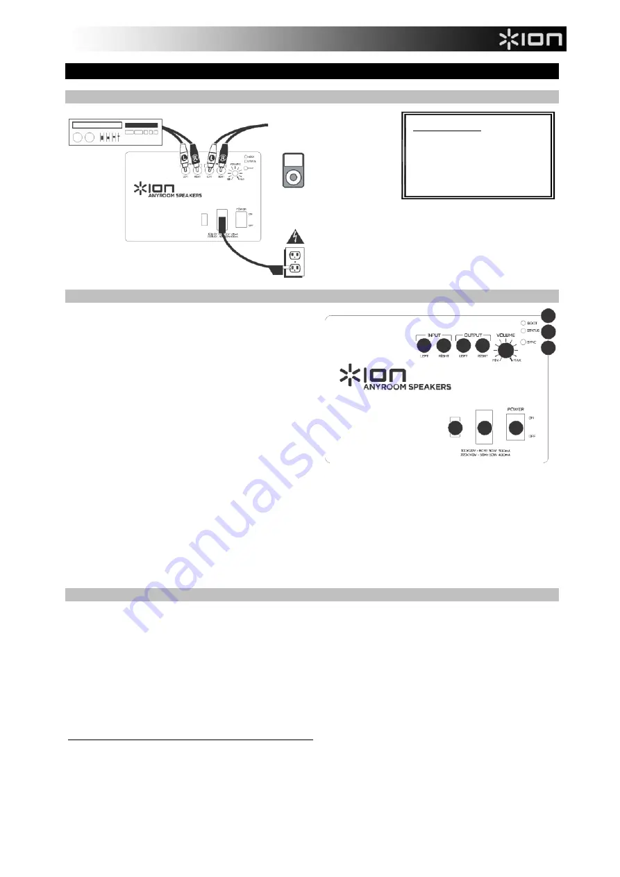 ION ANYROOM Quick Start Manual Download Page 2