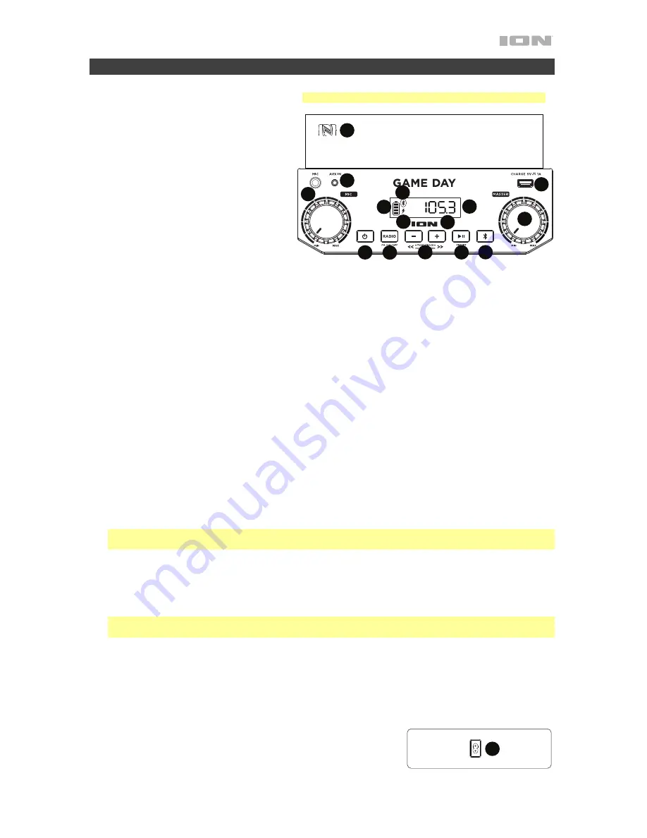 ION Game Day Quick Start Manual Download Page 9