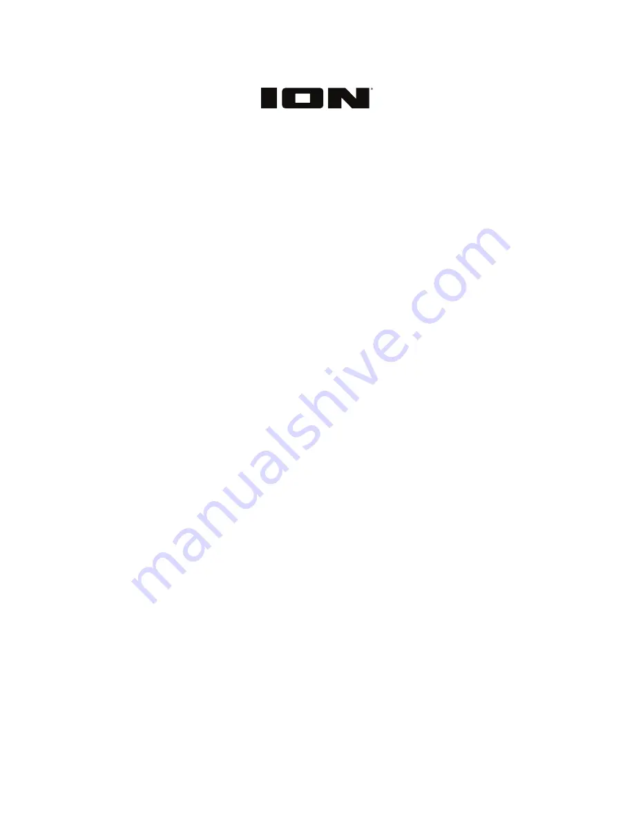 ION Garage Rocker Quick Start Manual Download Page 1