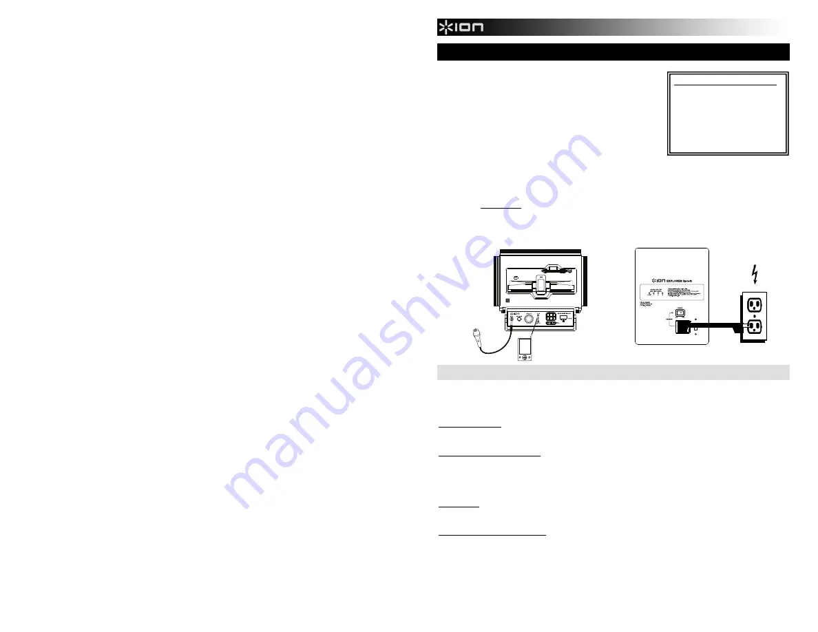 ION iPA23B Quick Start Manual Download Page 12