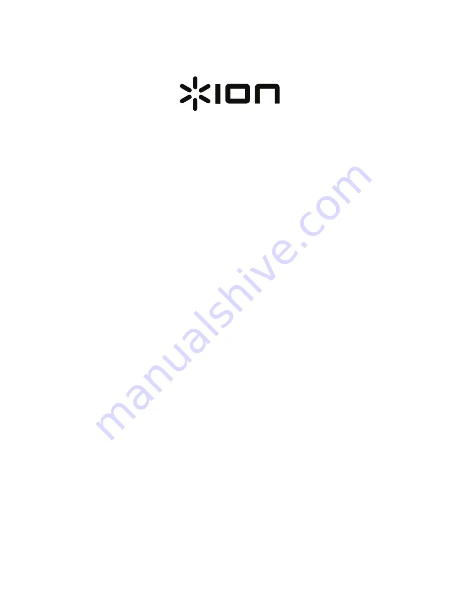 ION KEYSTONE Quick Start Manual Download Page 1