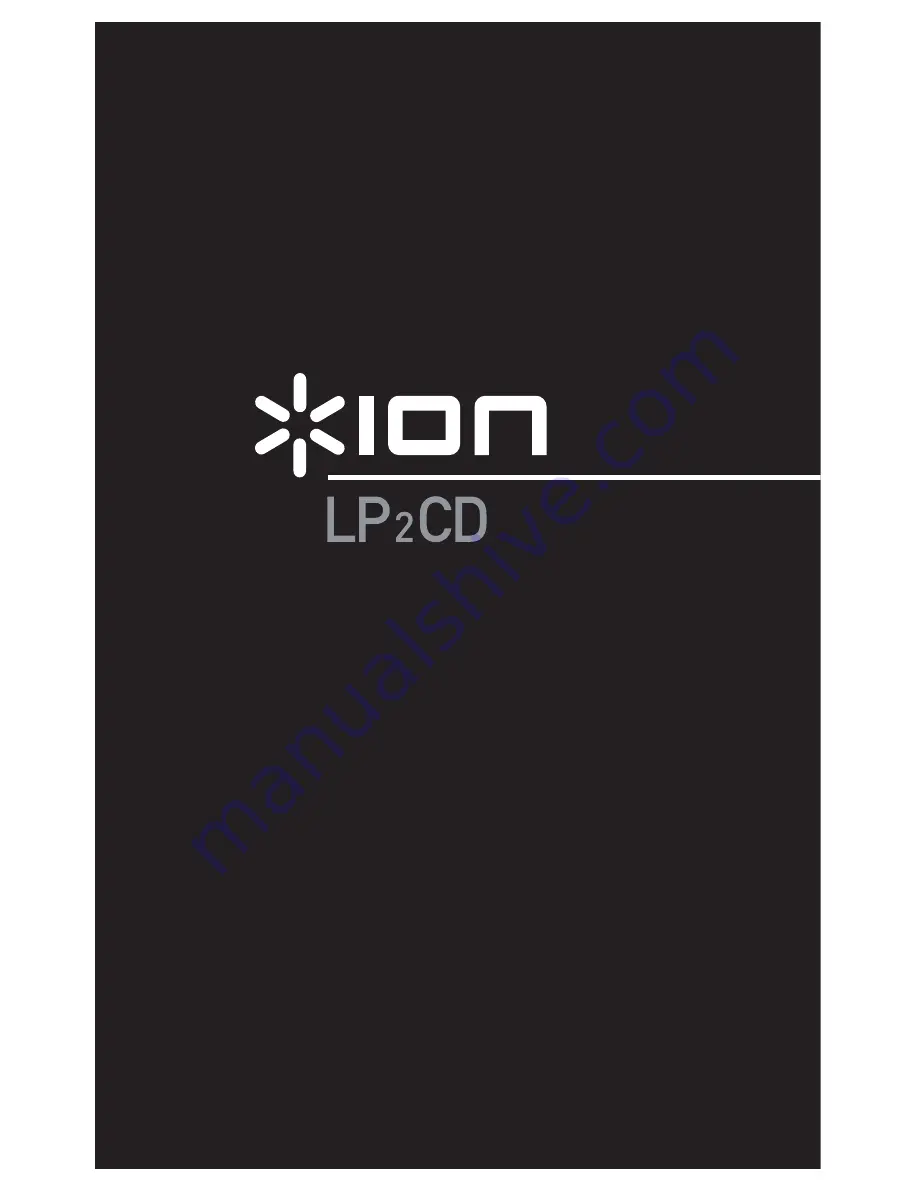 ION LP2CD Quick Start Manual Download Page 1