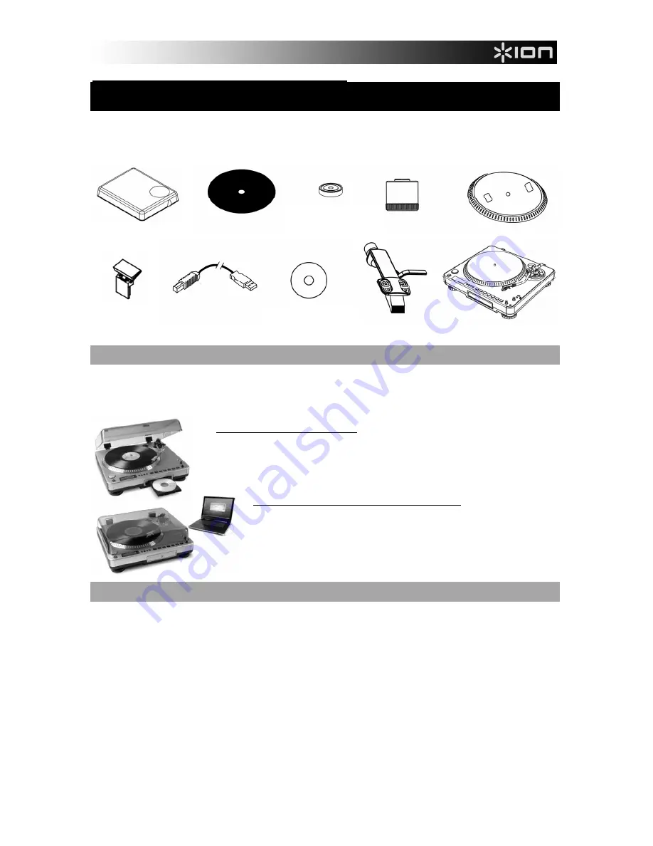 ION LP2CD Quick Start Manual Download Page 3