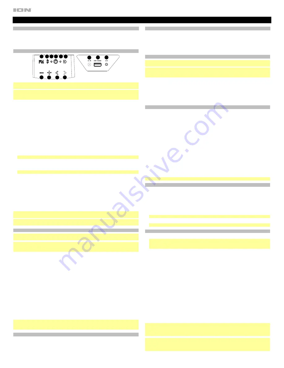 ION Party Boat Quick Start Manual Download Page 2