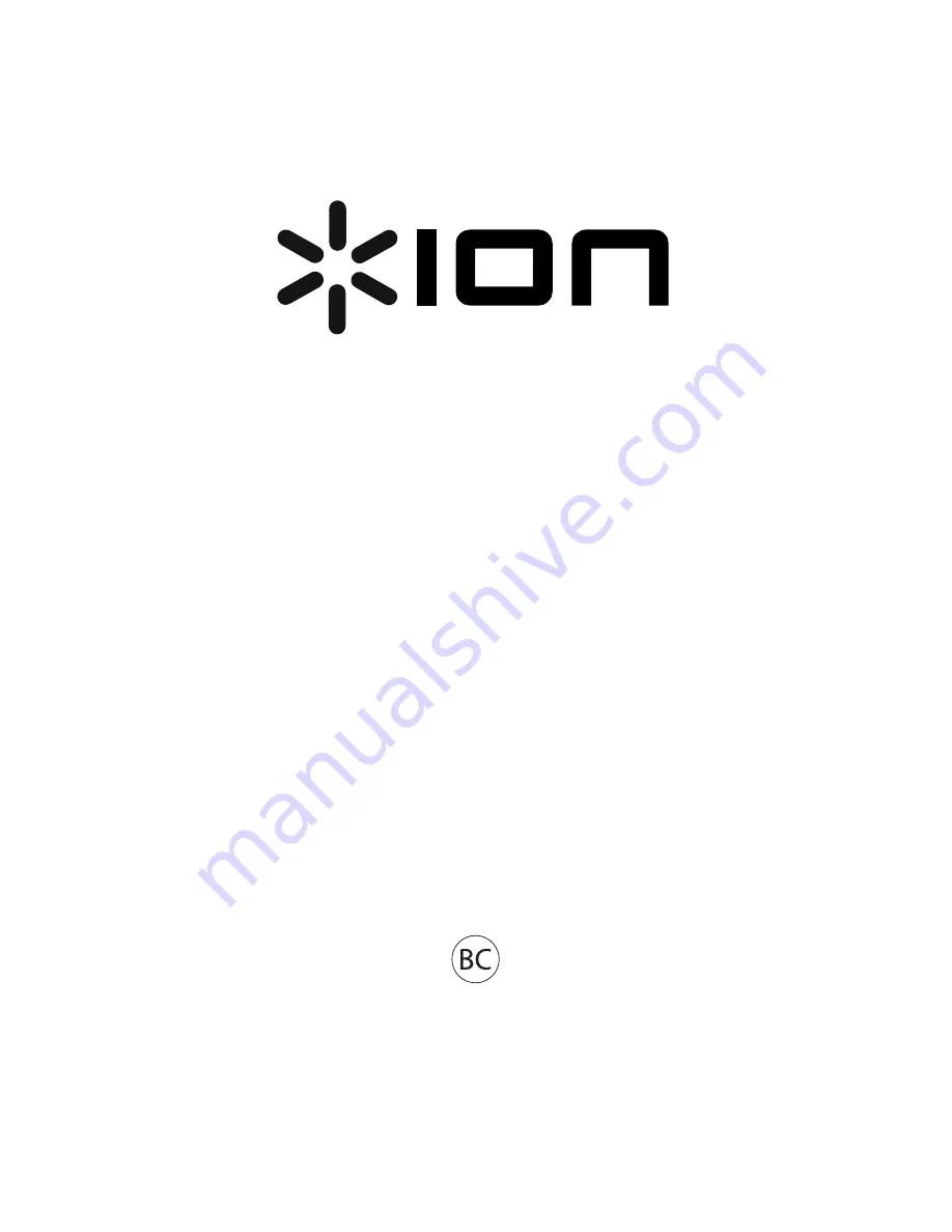 ION PARTY POWER Quick Start Manual Download Page 1