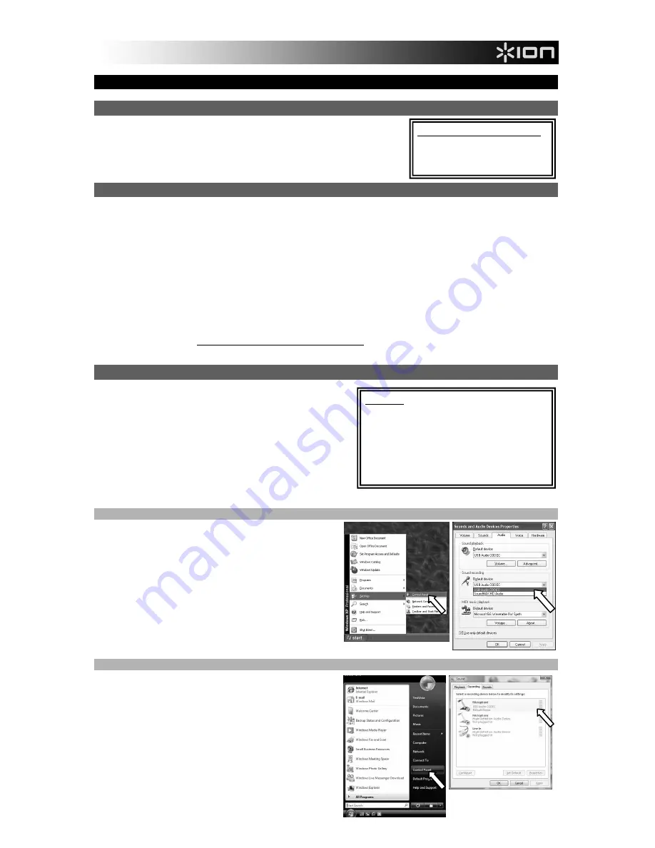 ION RECORD 2 PC Quick Start Manual Download Page 11