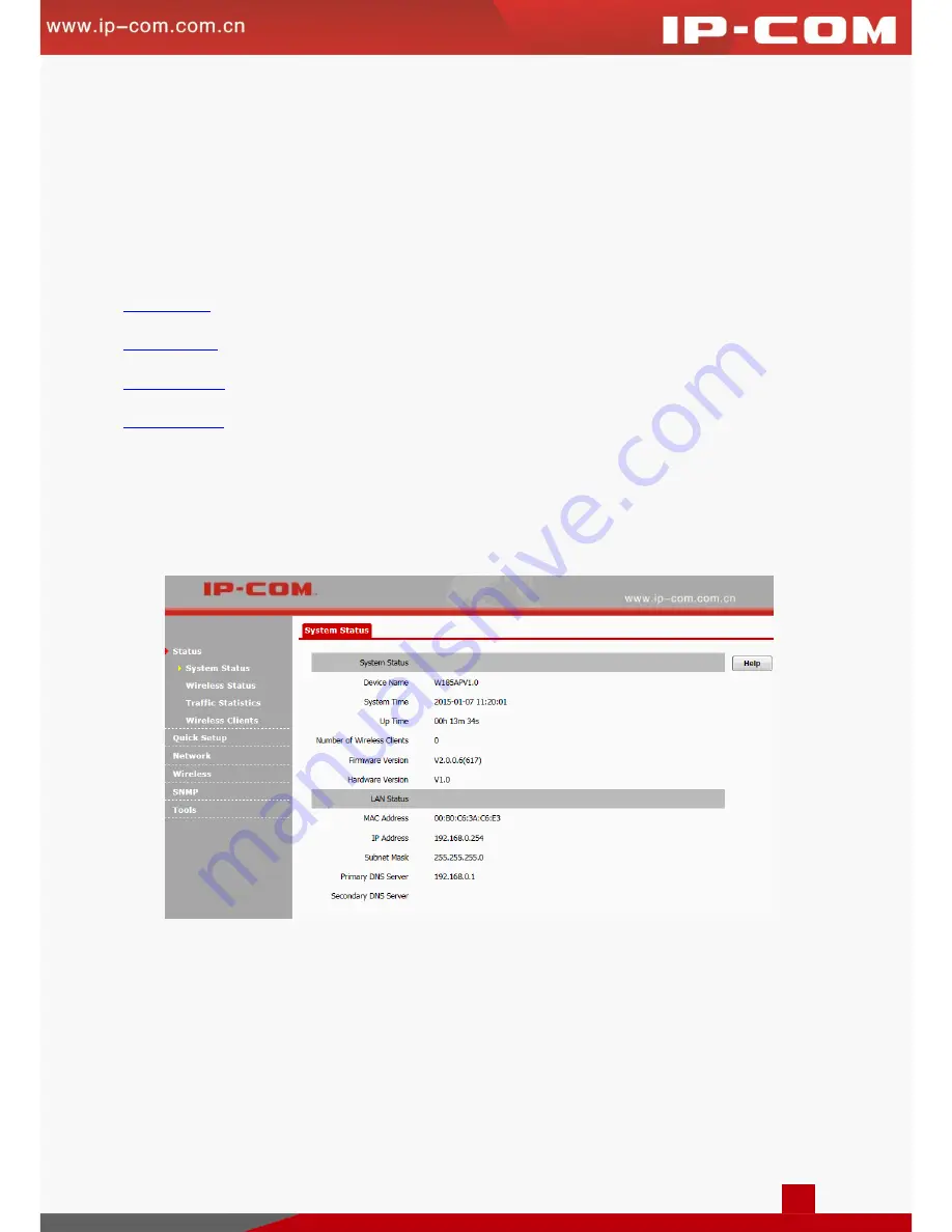 IP-COM W185AP User Manual Download Page 18