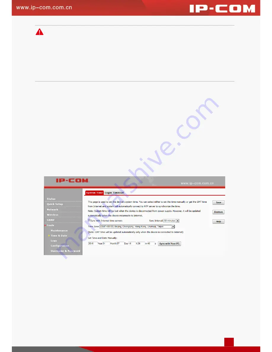 IP-COM W185AP User Manual Download Page 46